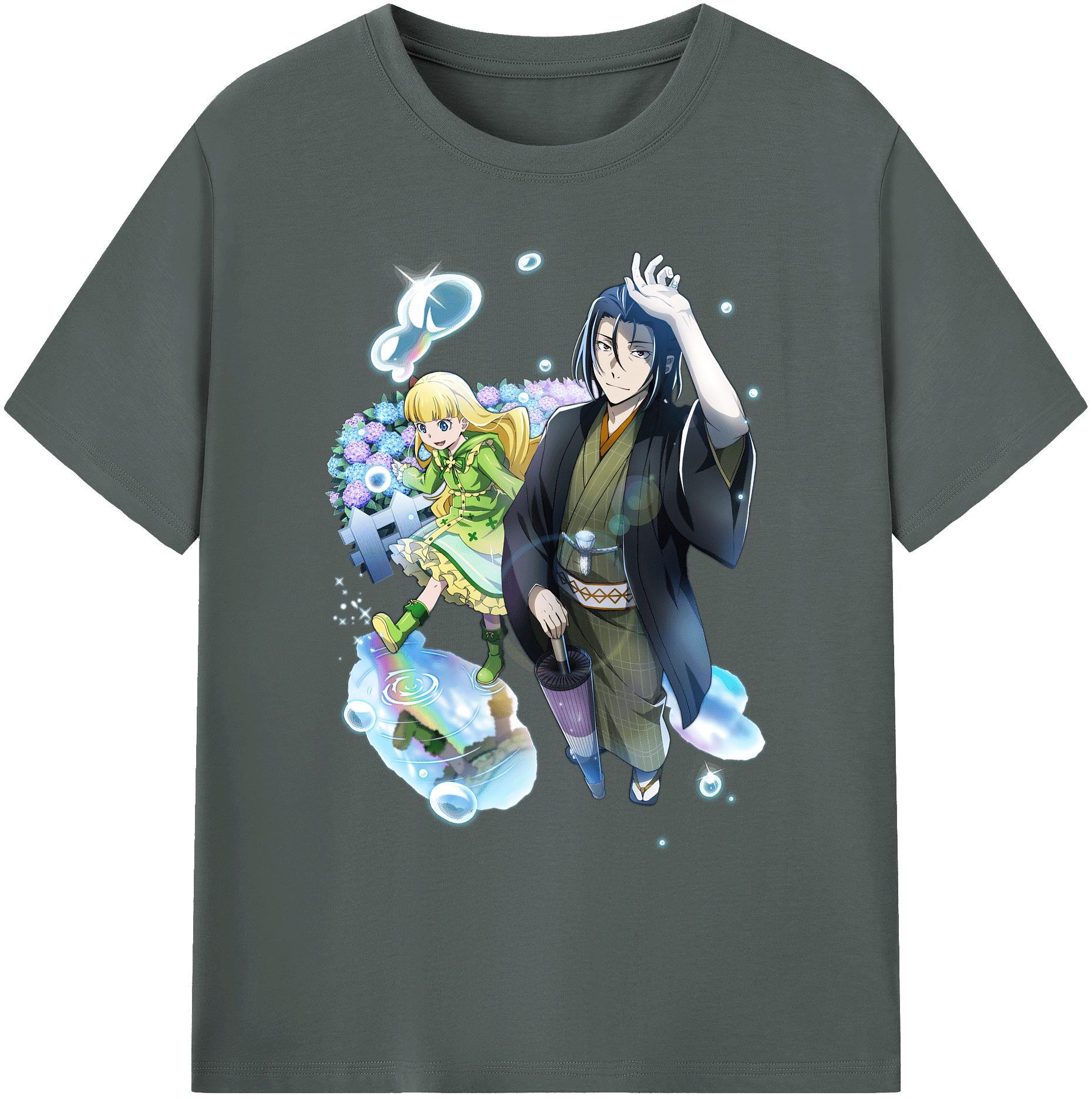 （画像用） 文豪ストレイドッグス Bungo Stray Dogs 綿100％ メンズ半袖Tシャツ｜肌触りやわらか＆通気性